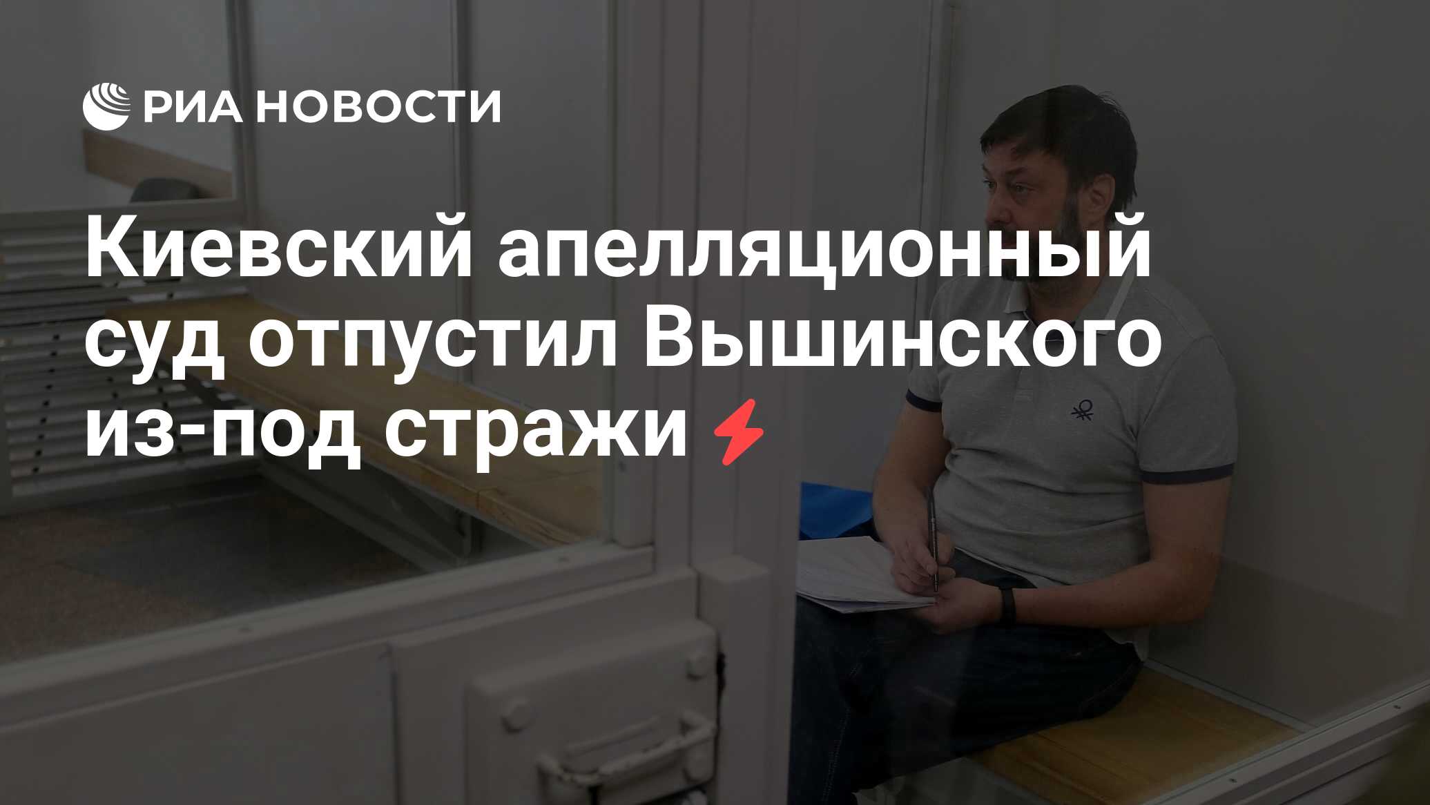 Киевский апелляционный суд отпустил Вышинского из-под стражи